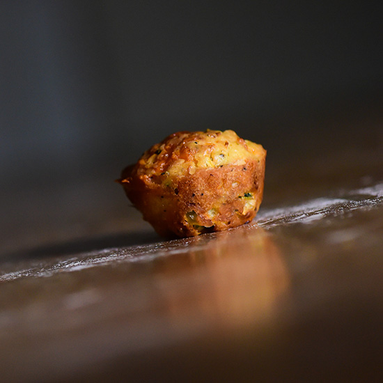 Zucchini & Cheddar Miniature Quiche