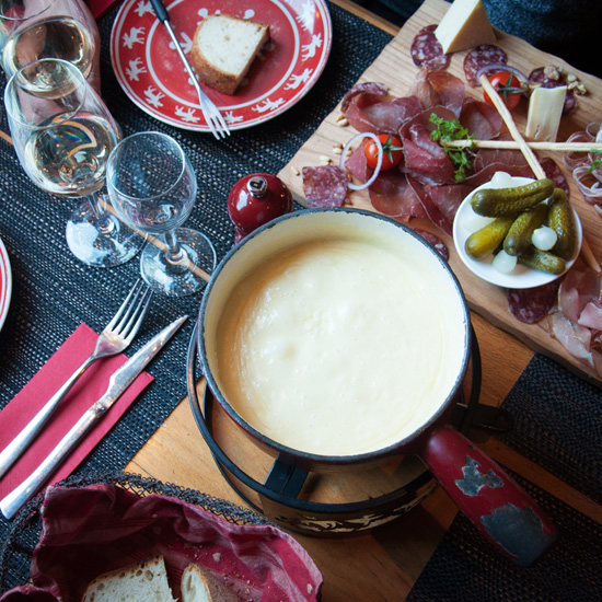 Fondue,fromage,art de la table